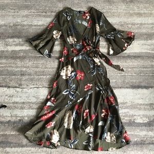 Lulu’s Floral Wrap dress
